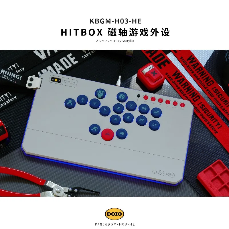 HITBOX-teclado de juego con efecto Hall, gatillo ajustable de aluminio PT tipo c, compatible con PS5 Switch Steam NS2 KBGM-H03-HE, regalo DIY