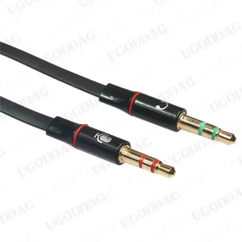 1/2 Uds Cable de Audio de ordenador macho a hembra adaptador de Audio estéreo de 3,5mm Cable adaptador de 1 hembra a 2 macho para auriculares - imagen 4