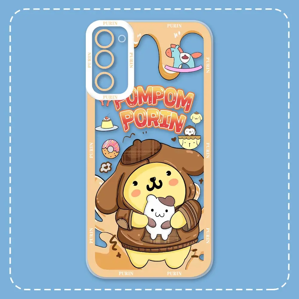 Funda de bebé con pompón para móvil, carcasa de Anime para Samsung Galaxy A73, A72, A71, A53, A52, A51, A50, A42, A33, A32, A31, A30, A23, A22, A21S, A20S, A13, A12 - imagen 3