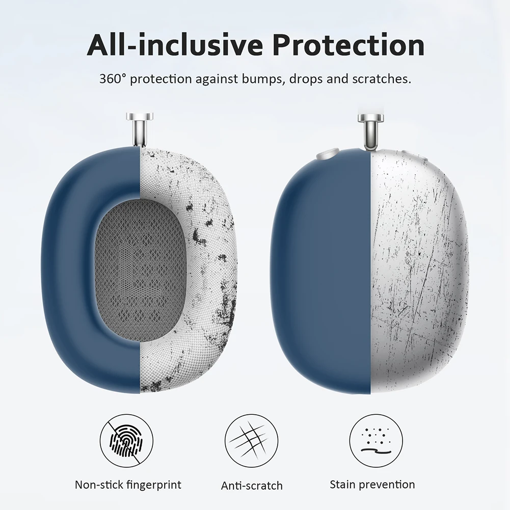 Funda 3 en 1 para auriculares inalámbricos AirPods Max, funda a prueba de golpes, funda protectora de repuesto para AirPods Max - imagen 3