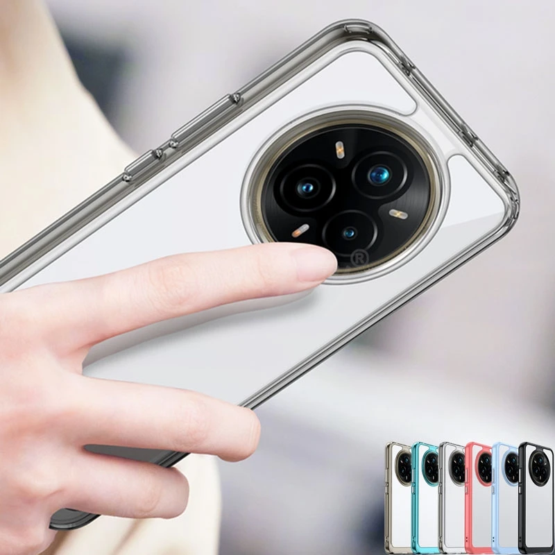 Para Realme 14 Pro Plus funda transparente PC de lujo TPU silicona Realme 14 Pro Plus funda TPU Protector de teléfono Realme 14 Pro Plus