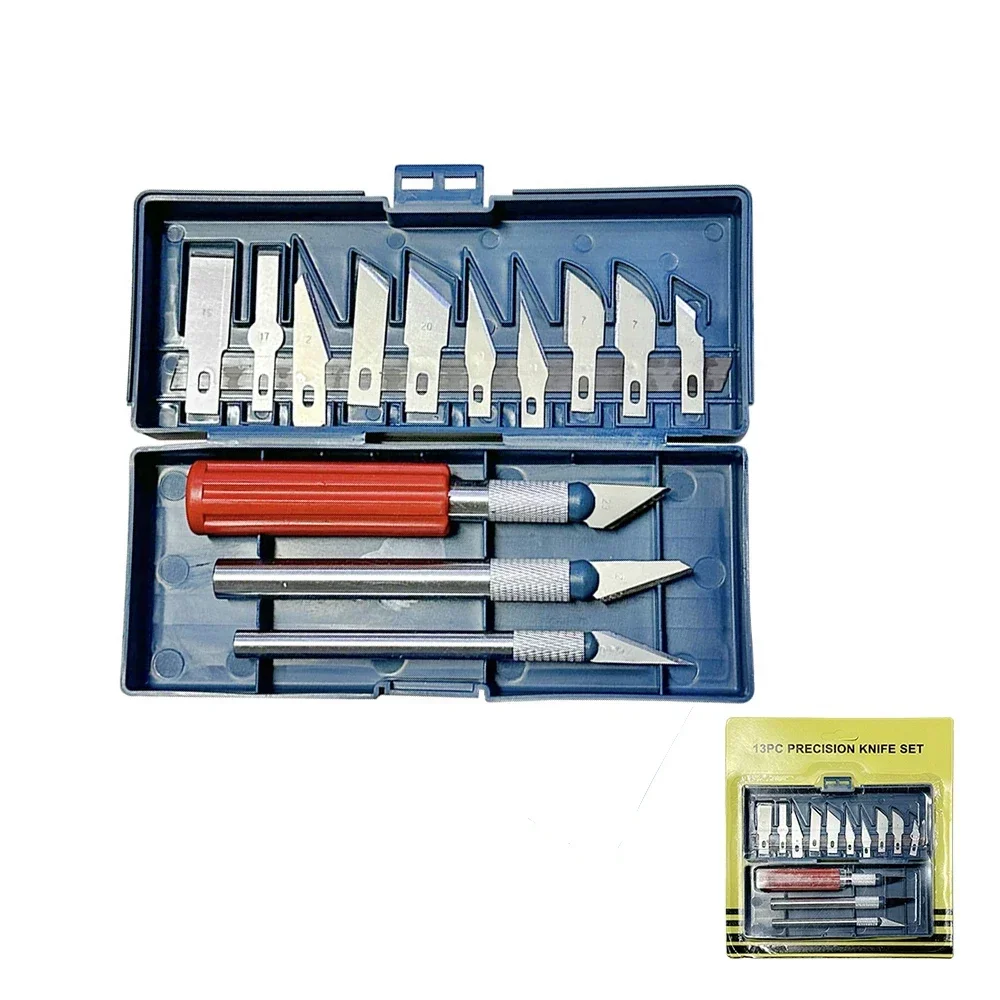 Cuchillo para tallar Metal 13 en 1, estilo bolígrafo, sello artístico, corte Manual, combinación de recortes de papel, dispositivo antideslizante, reparación de precisión DIY también