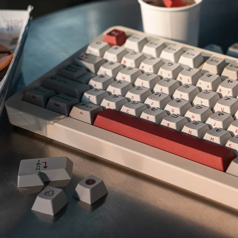 Juego de raíces japonesas de artesano Retro, teclas de teclado mecánico minimalista de estilo Retro de 150 teclas, accesorios de ordenador - imagen 4
