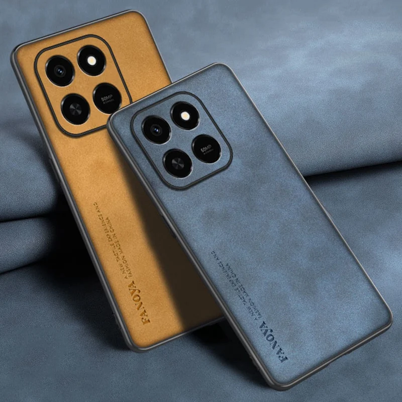 Para Honor 400 Smart 5G funda de lujo de cuero PU funda de teléfono para Honor X7D HonorX7D funda trasera de silicona a prueba de golpes protección completa