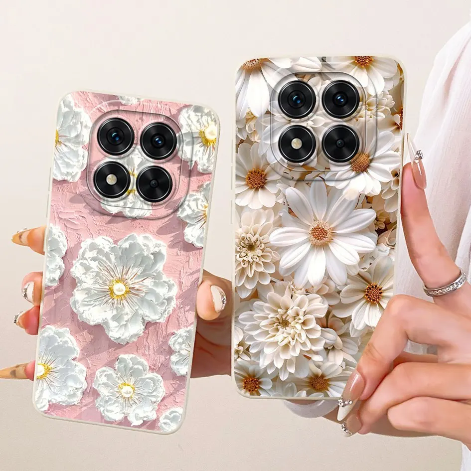 Funda para Xiaomi Redmi Note 14 Pro Plus 5G, funda protectora de lente de silicona suave con dibujos de gatos creativos para Redmi Note 14 Pro 4G - imagen 2