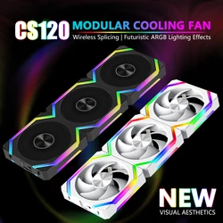JUMPEAK CS120 ARGB Kit de ventiladores 3x120mm PWM para PC Pro