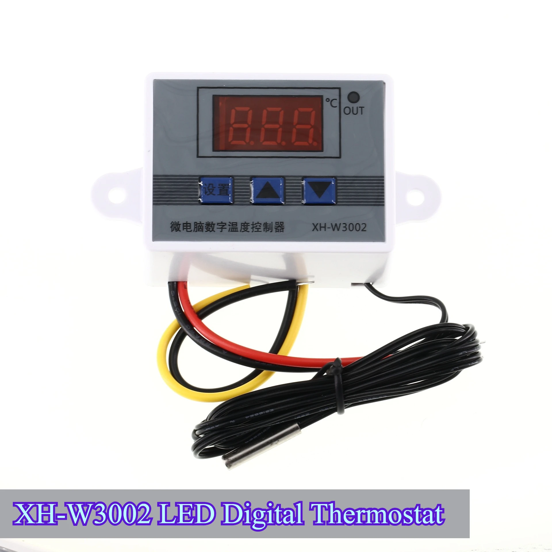 Controlador de temperatura LED Digital XH-W3002 W3002 12V 24V 220V pantalla LED termostato interruptor termómetro nuevo termorregulador