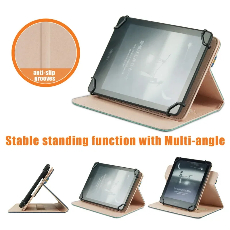 Carcasa Universal para tableta de 6 pulgadas para PocketBook 628 623 612 626 632 PocketBook Touch Lux 5 4 3 2 funda para eBook con soporte de mano - imagen 2