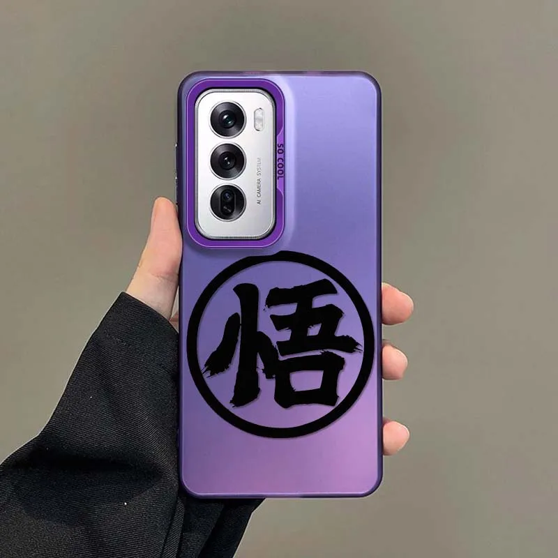 Logotipo de Anime d-dragon Ball para OPPO A98 A96 A95 A94 A79 A78 A77 A54 A55 funda de teléfono plateada colorida - imagen 4