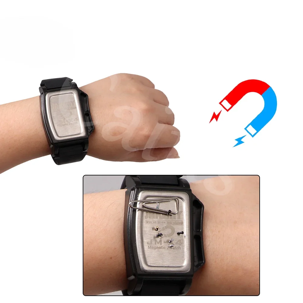 JAKEMY-muñequera magnética de JM-X4, pulsera de adsorción con tornillos pequeños, herramienta de mano de Asistente de reparación de teléfono