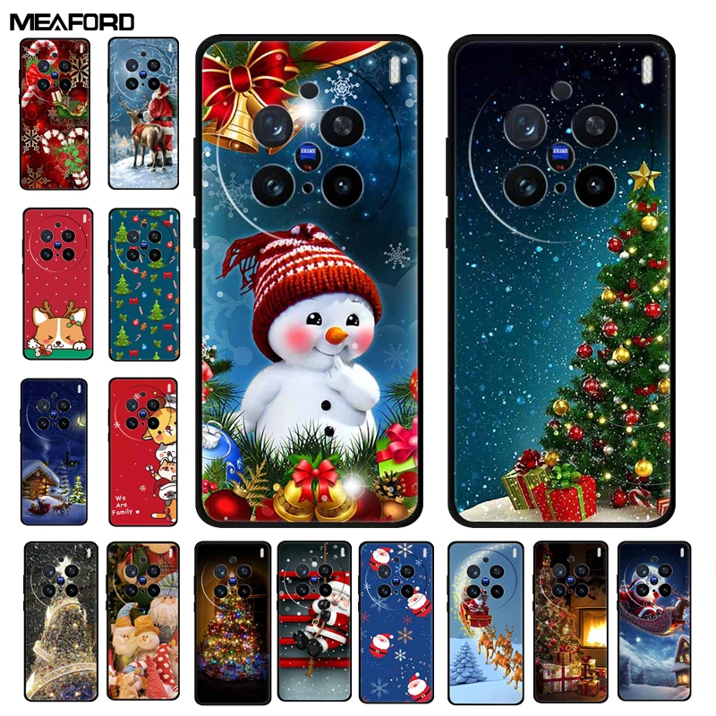 Funda navideña Para Vivo X200 Pro, funda X100Pro X100Ultra X90 X90Pro +, funda de teléfono de silicona suave TPU Para Vivo X100 Ultra Para