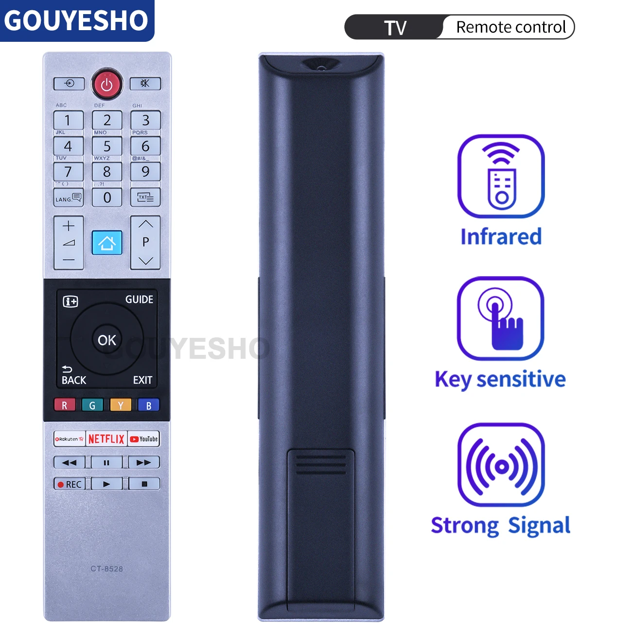 Nuevo CT-8528 para Toshiba TV Control remoto 65U6863DG 32L3866DG 24W3863DA 43V5863DB 49V5863DB 55V5863DB 58L7350U 65L9300 84L9300 - imagen 2