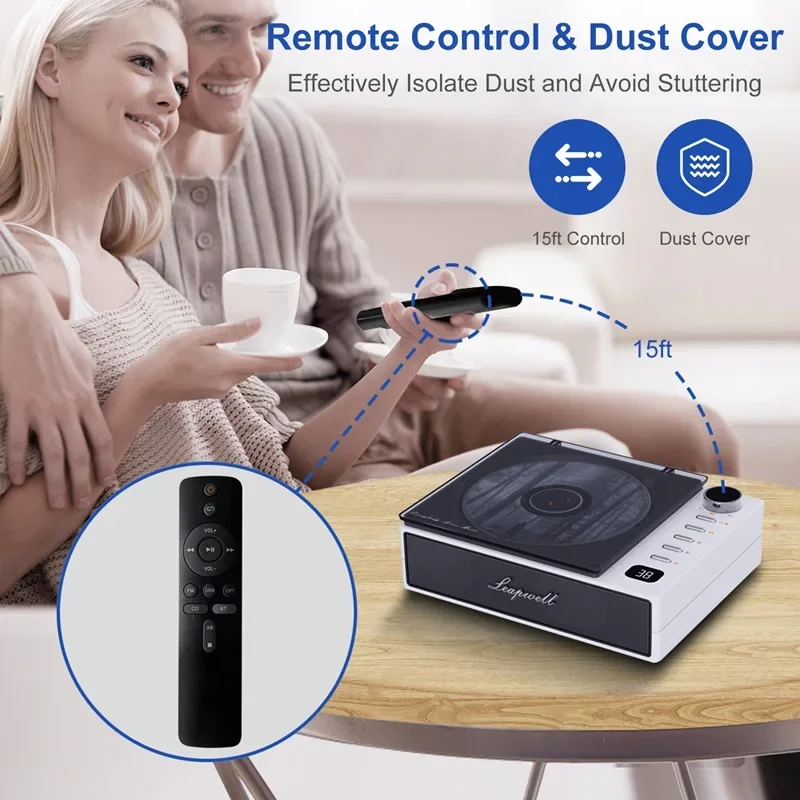 Reproductor de CD portátil profesional de 3,5 MM sonido envolvente Radio FM USB reproductor de CD de disco MP3 con Altavoz Bluetooth Walkman de alta calidad - imagen 5