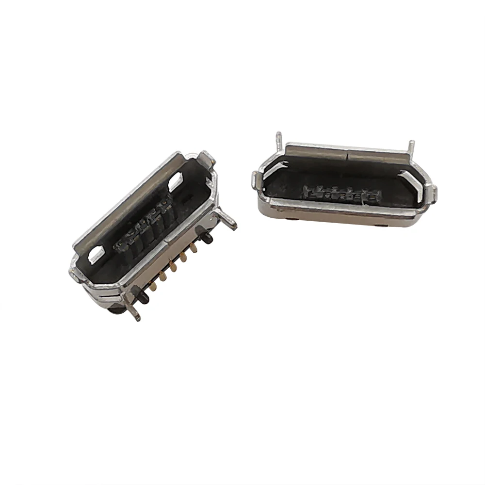 Conector Micro USB de 5 pines, aguja corta para teléfono móvil, enchufe de datos trasero, puerto de carga, 20/50 piezas - imagen 4