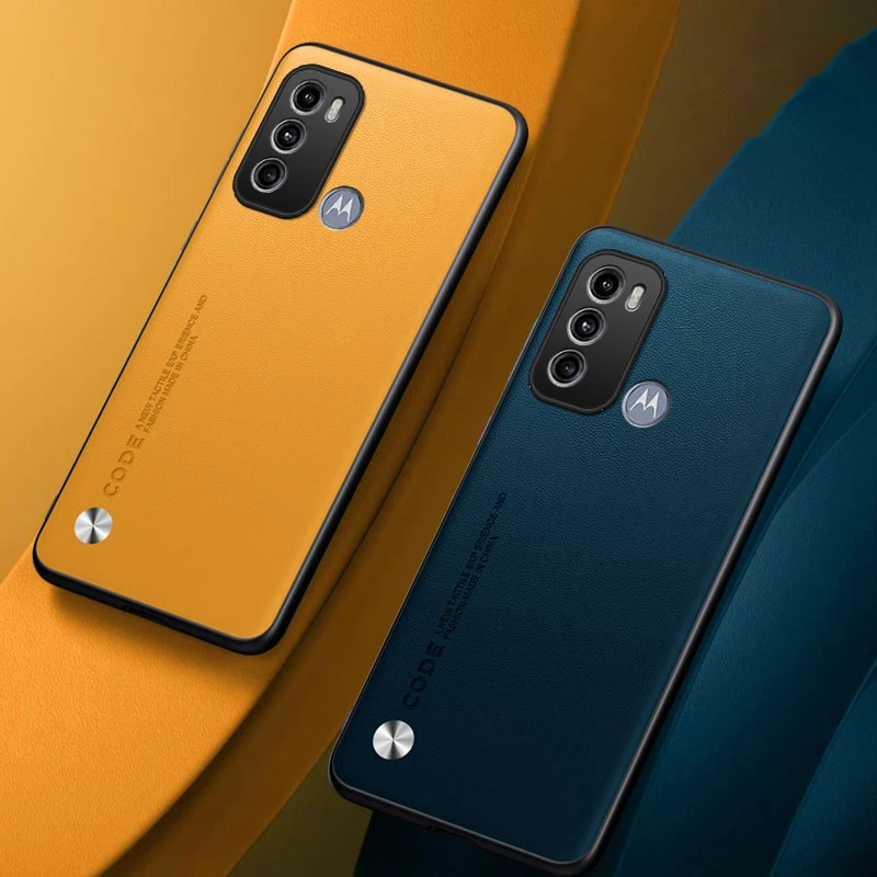 Funda de teléfono de cuero de lujo para Motorola Moto G60, funda protectora de silicona mate a prueba de golpes para Motorola G60 G40 Fusion
