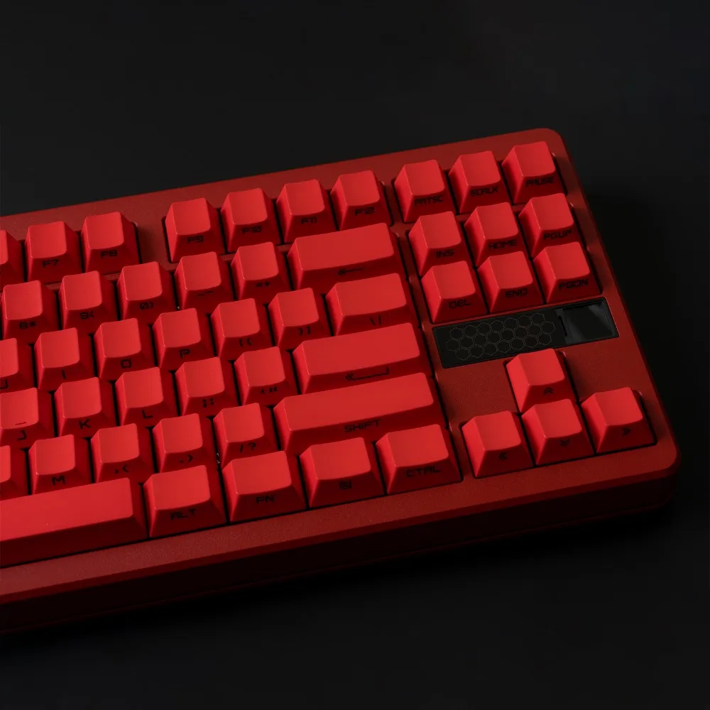 Tapa de tecla roja clásica, perfil de cereza MOD, juego completo de 151 teclas Pbt, accesorio de juego, ergonomía, tallado frontal, sin grabado, tallado lateral - imagen 4