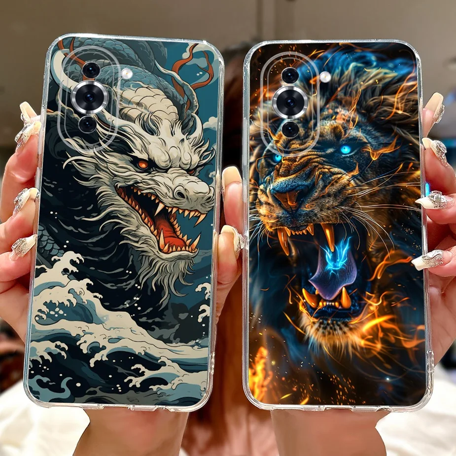 Para Huawei Nova 10 Pro funda GLA-AL00 GLA-LX1 nueva funda pintada de lujo funda de teléfono delgada suave para Huawei Nova 10 SE Nova10 Pro bolsas - imagen 5