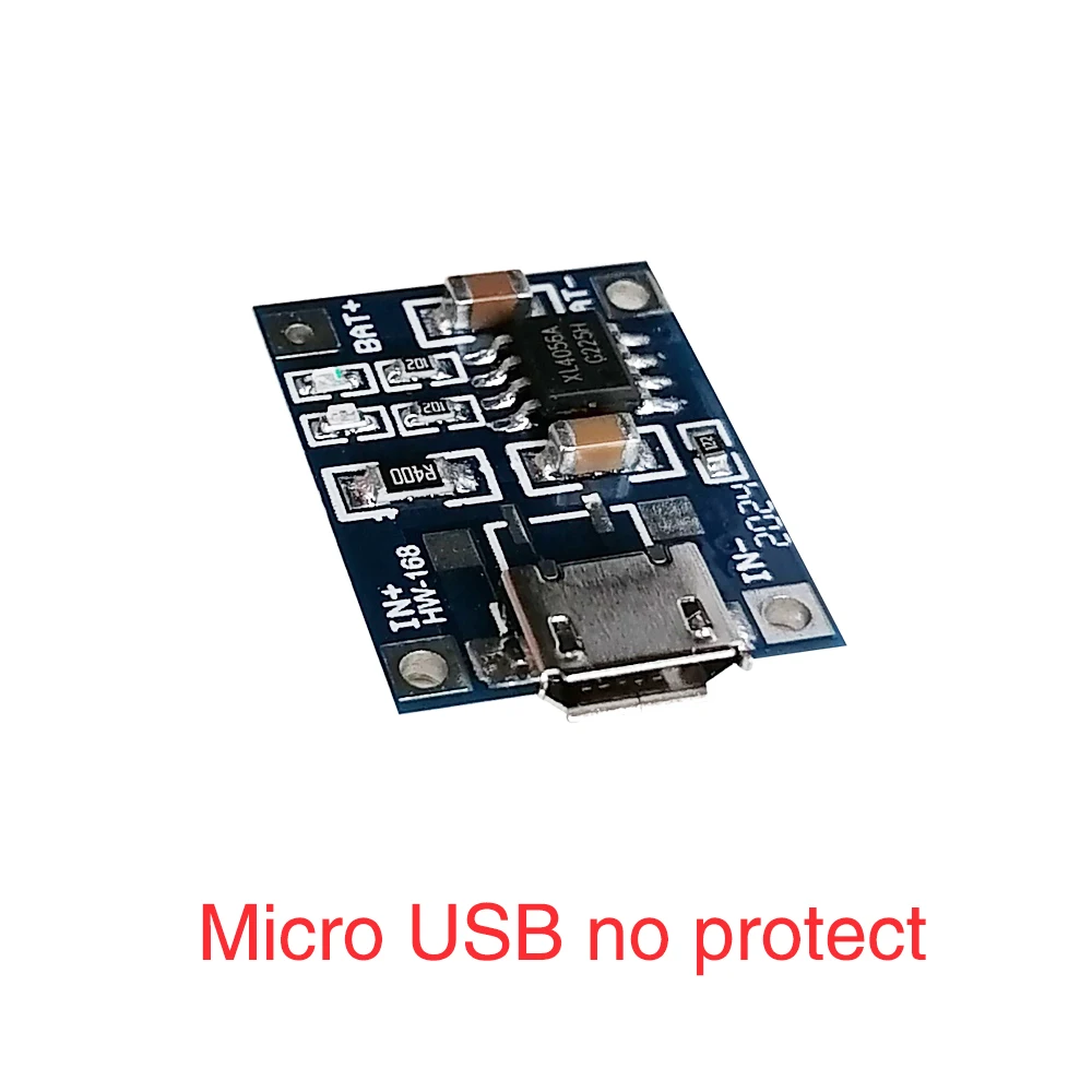 Módulo de cargador de batería de litio TP4056, Panel de cargador de batería portátil de 5V 1A tipo C Micro Mini USB 4,5 V-5V para batería de litio - imagen 3