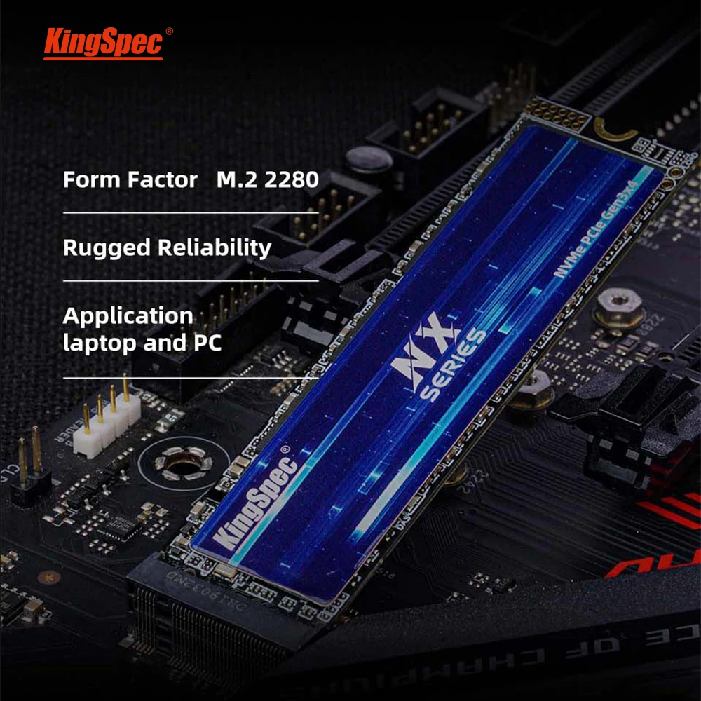 KingSpec NX 2280 M2 NVMe PCIe SSD 128GB 256GB Disco duro para computadora portátil de escritorio - imagen 2