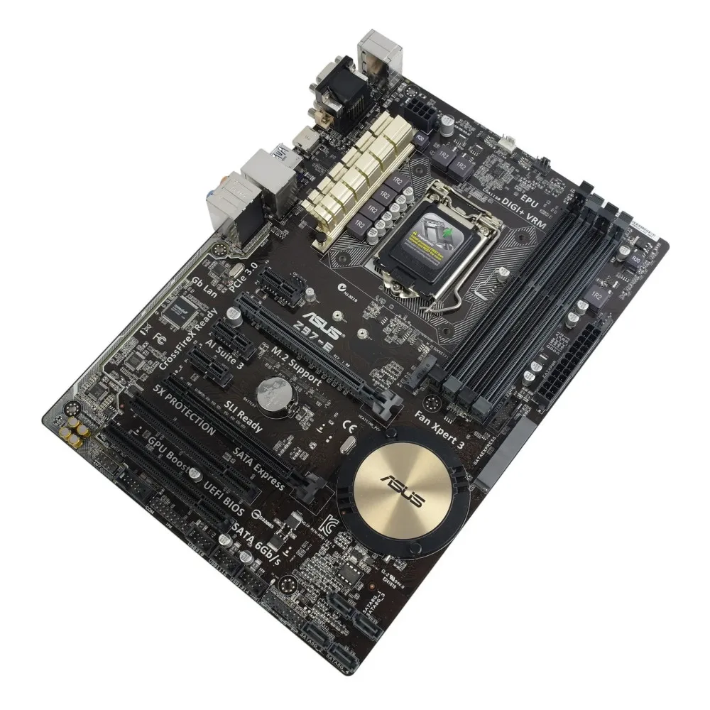 Placa base ASUS Z97-E LGA1150 compatible con i7-4790K i7-4770K i5-4690K i5-4670K CPU DDR3 3200MHz 2xM.2 HDMI ATX Z97 placa base - imagen 3