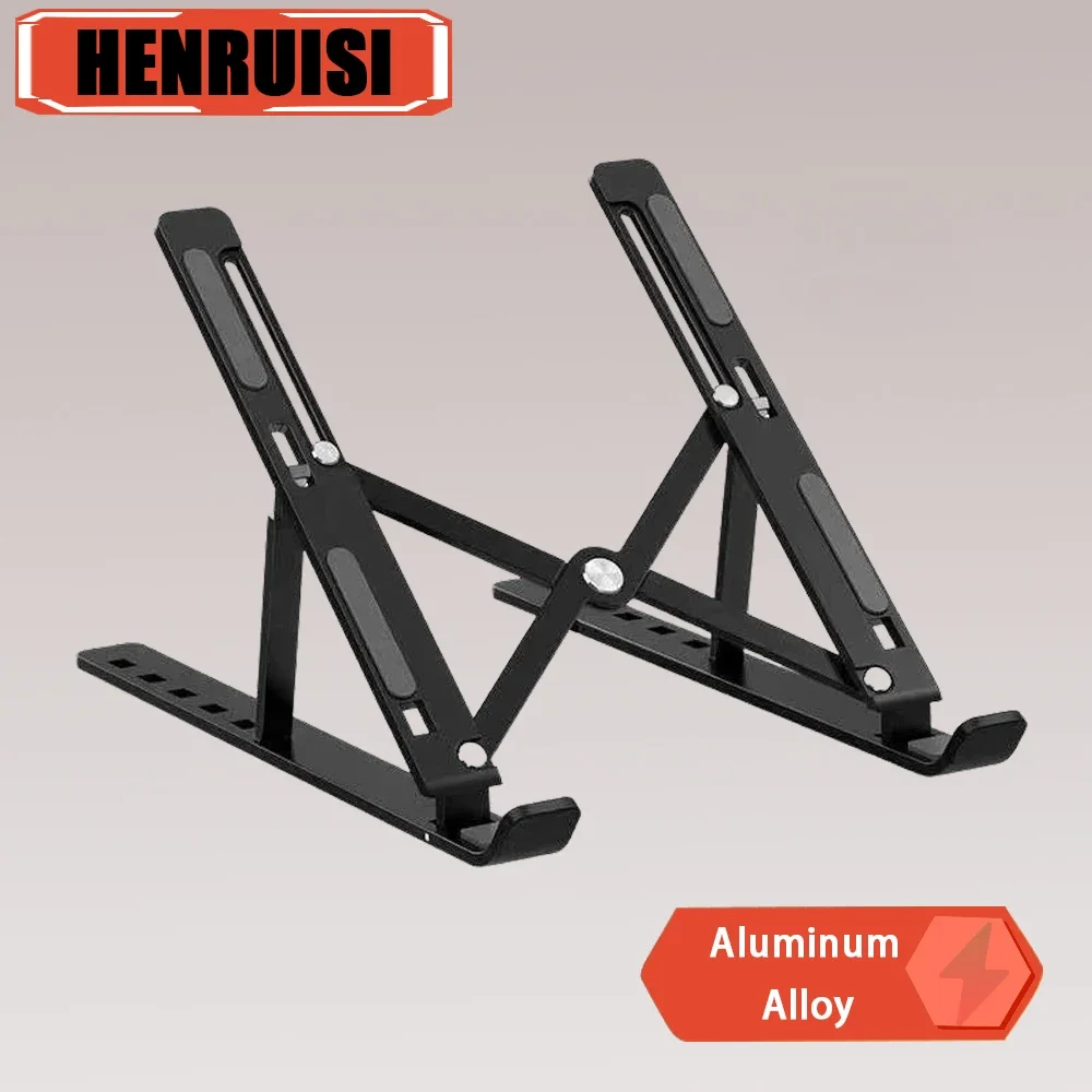 Soporte portátil de aluminio para ordenador portátil, Base superior plegable para portátil, soporte para ordenador para Macbook Air Pro, accesorios - imagen 4