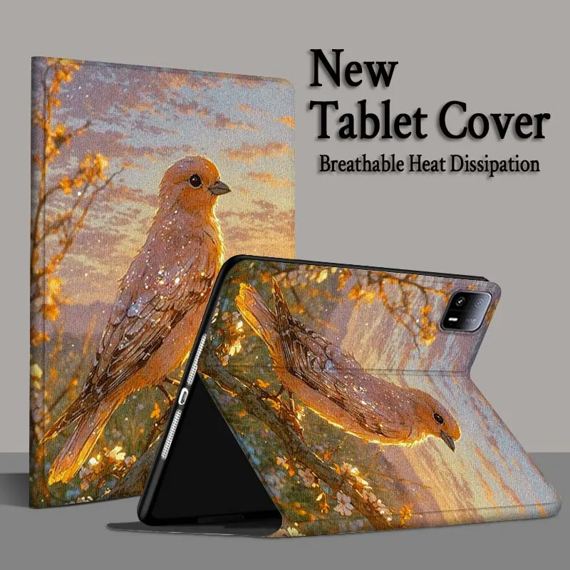 Funda para tableta fragante con flor de canto de pájaro para Xiaomi Redmi Mi Pad 4 5 6 6s 7 7s SE Pro 2 11 Plus Max 12,4 11,2 12,5 8,7 pulgadas - imagen 5