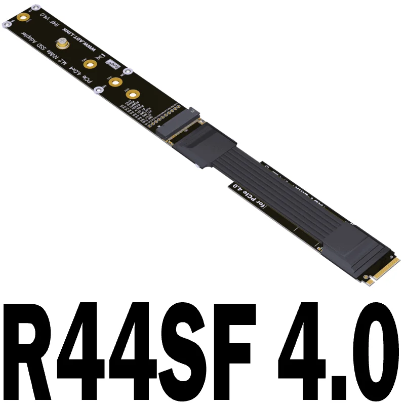 Cable de extensión SSD M.2 NVMe 2280 22110, 64G/bps, tarjeta elevadora de unidad sólida R44SF/K44SF M2 SSD pci-express 4,0 PCIE X4 M, extensor de llave - imagen 2