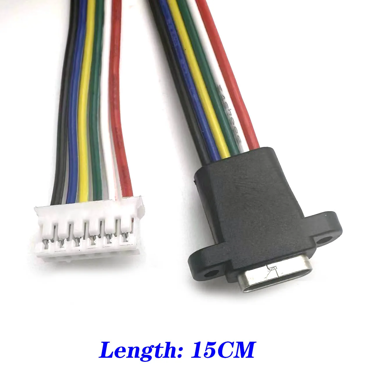 Adaptador de bricolaje wasserdicte weibliche base gelötte weibliche base Stecker parche mit Schrauben löchern, 1-5 piezas, 6 pines, TYPE-C, USB 3,1 - imagen 5