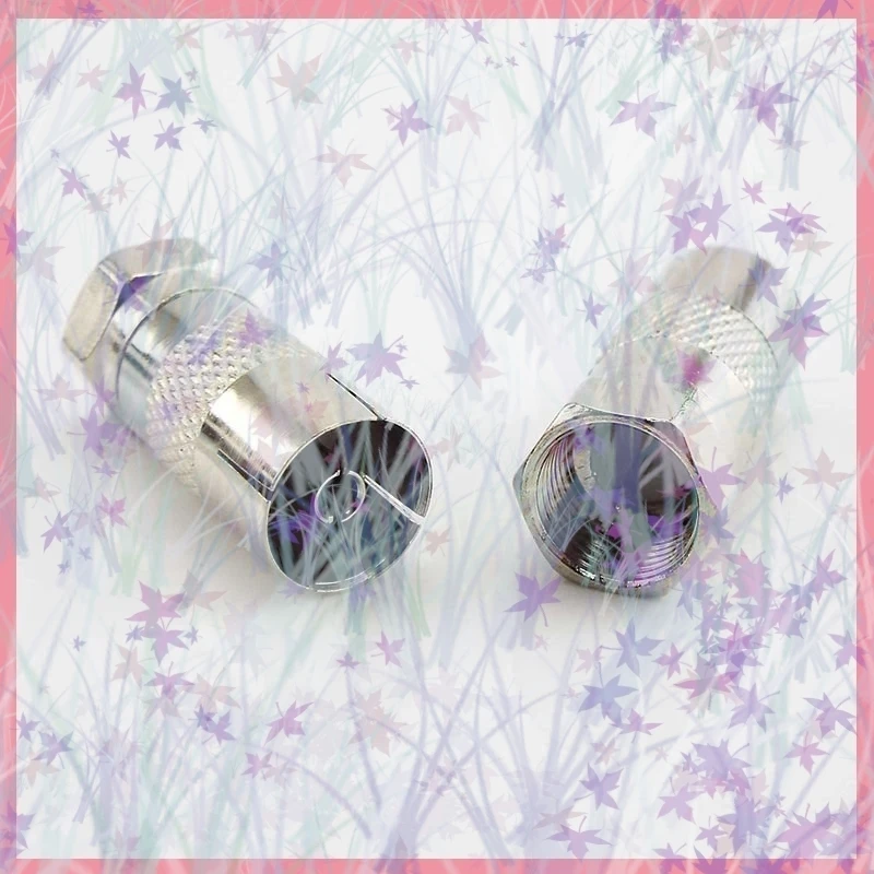 Conector macho tipo F niquelado, conector a coaxial RF para TV aérea hembra, adaptadores RF B6, 2/5/10 Uds. - imagen 3