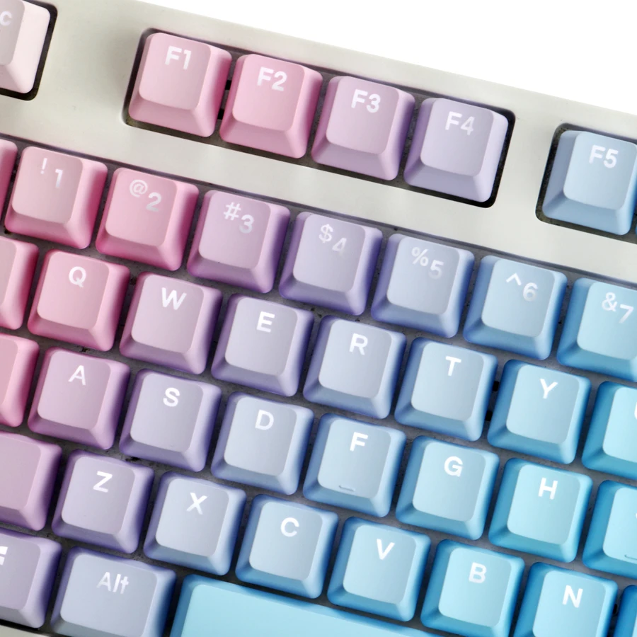 Blue Enchantress Teclas PBT para GK61/68/87 - Gradiente azul LED - imagen 5