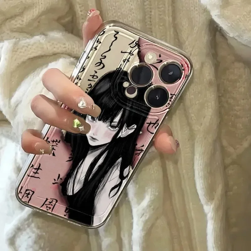 Funda de teléfono japonesa de lujo de Anime Tomie Kawakami INS coreana para Samsung S25 S24 S23 S22 S21 FE Note20 Note10 Plus Ultra Lite 5G TPU - imagen 3