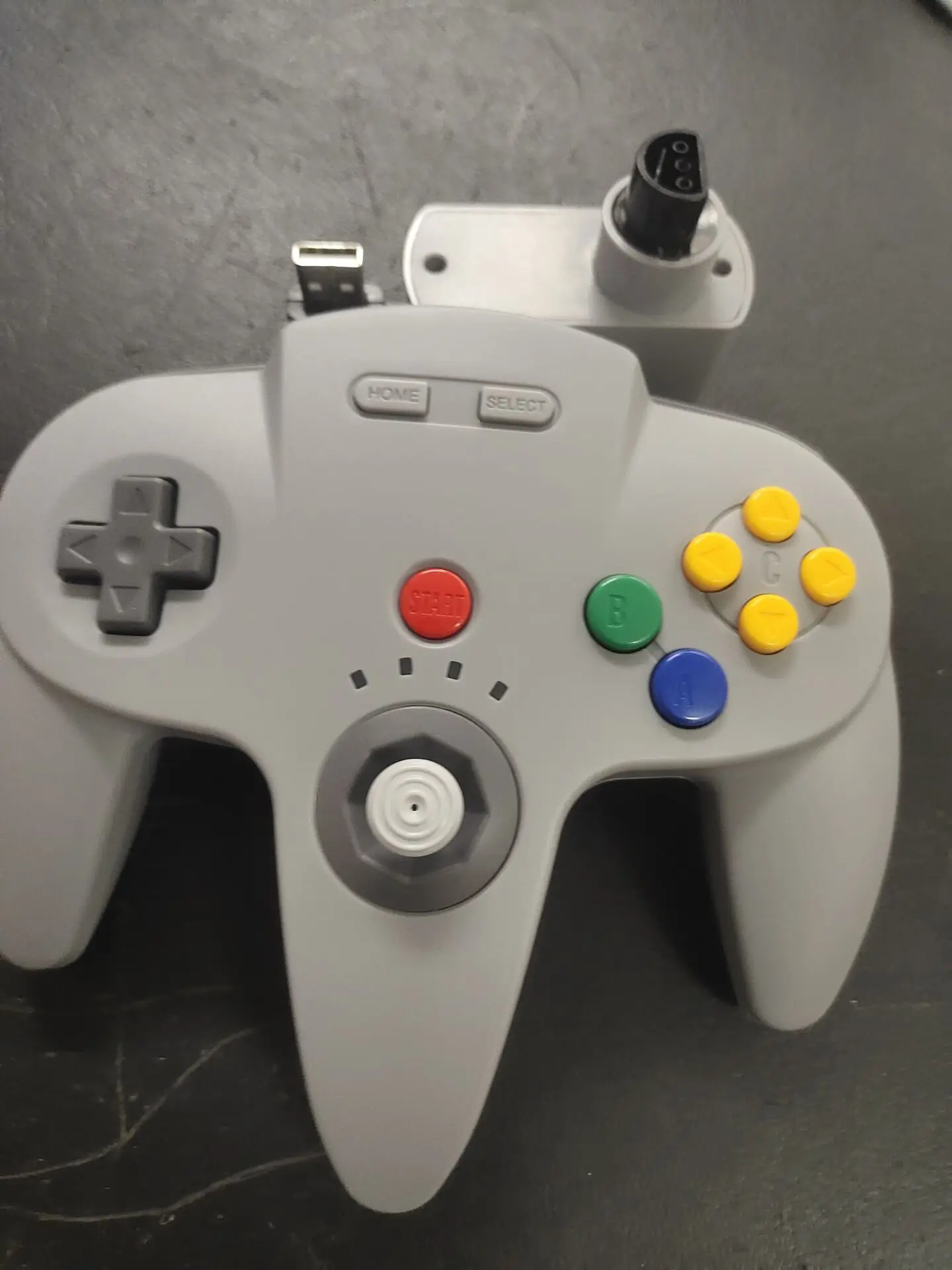 Controlador inalámbrico N64 de 2,4 GHz, control remoto incorporado con adaptador USB y N64 para interruptor N64 en línea, Windows, PC, Mac, Raspberry Pi - imagen 3