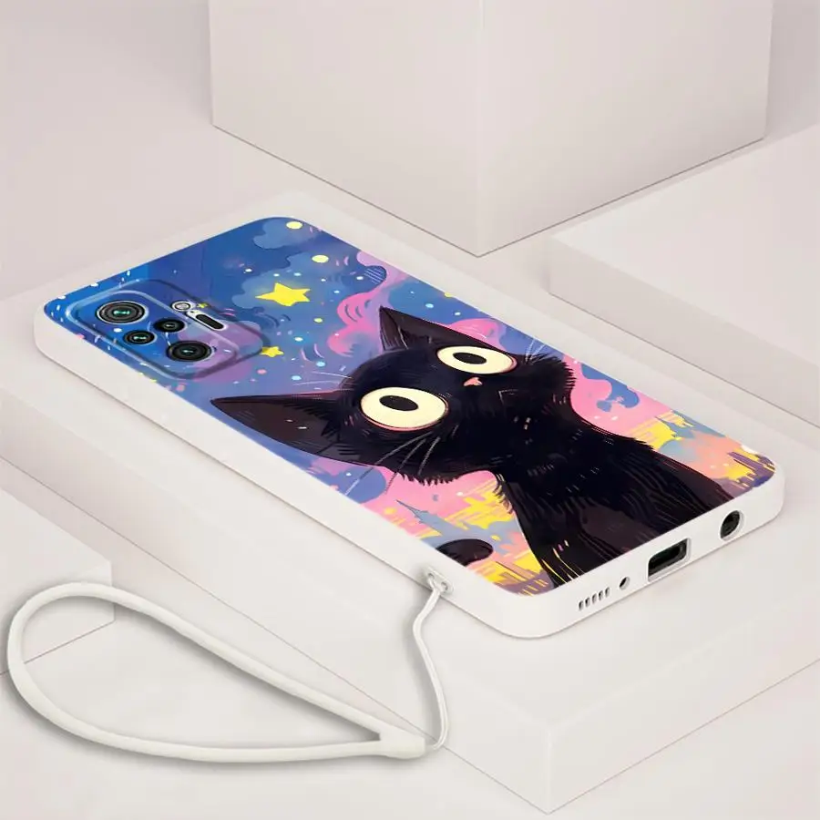 Funda blanda Van Gogh Art Cat para Xiaomi Redmi Note 10 11 Pro 13 12 ProPlus 11s 12s 10 14 Pro Plus 10Lite - imagen 2