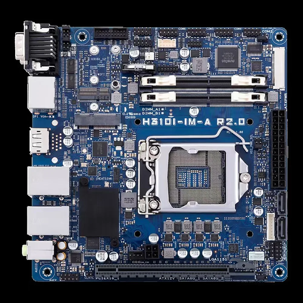 La placa base de control industrial admite ocho/nuevos CPUs H310I-IM-AR2.0 - imagen 5