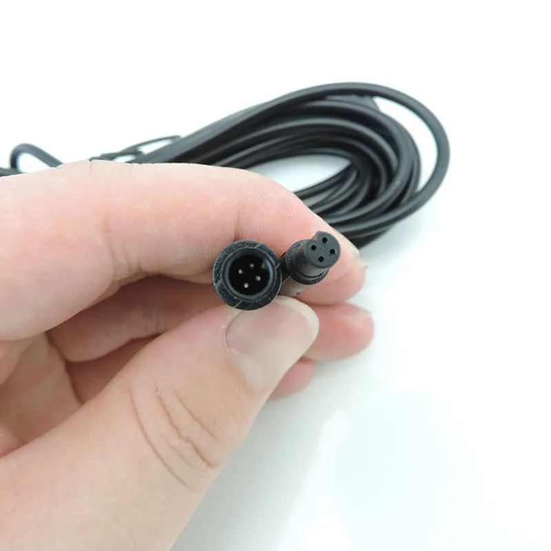 Cable de extensión de cámara DVR de coche, Conector de visión trasera de vehículo, Cable de cobre de 4 núcleos, macho a hembra, Monitor HD, 1-6m - imagen 4