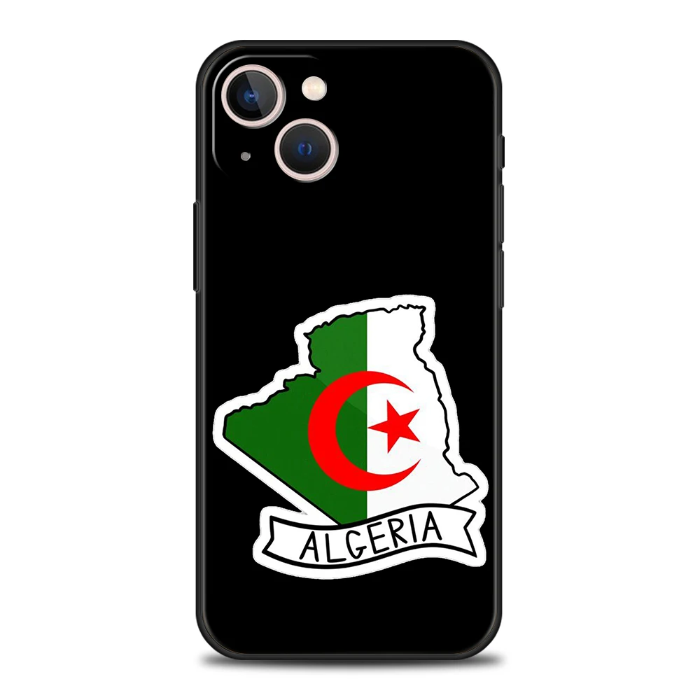 Funda de teléfono suave de TPU de lujo para iPhone 17 Air 16E 16 11 15 14 Pro MAX 12 13 7 8 Plus X XR XS SE 2022, funda con bandera de Argelia - imagen 5