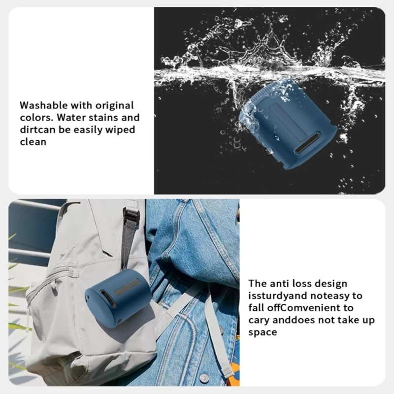 Funda protectora de silicona suave para altavoz Sony SRS-XB100 XB13, funda protectora para altavoz a prueba de polvo y golpes - imagen 5