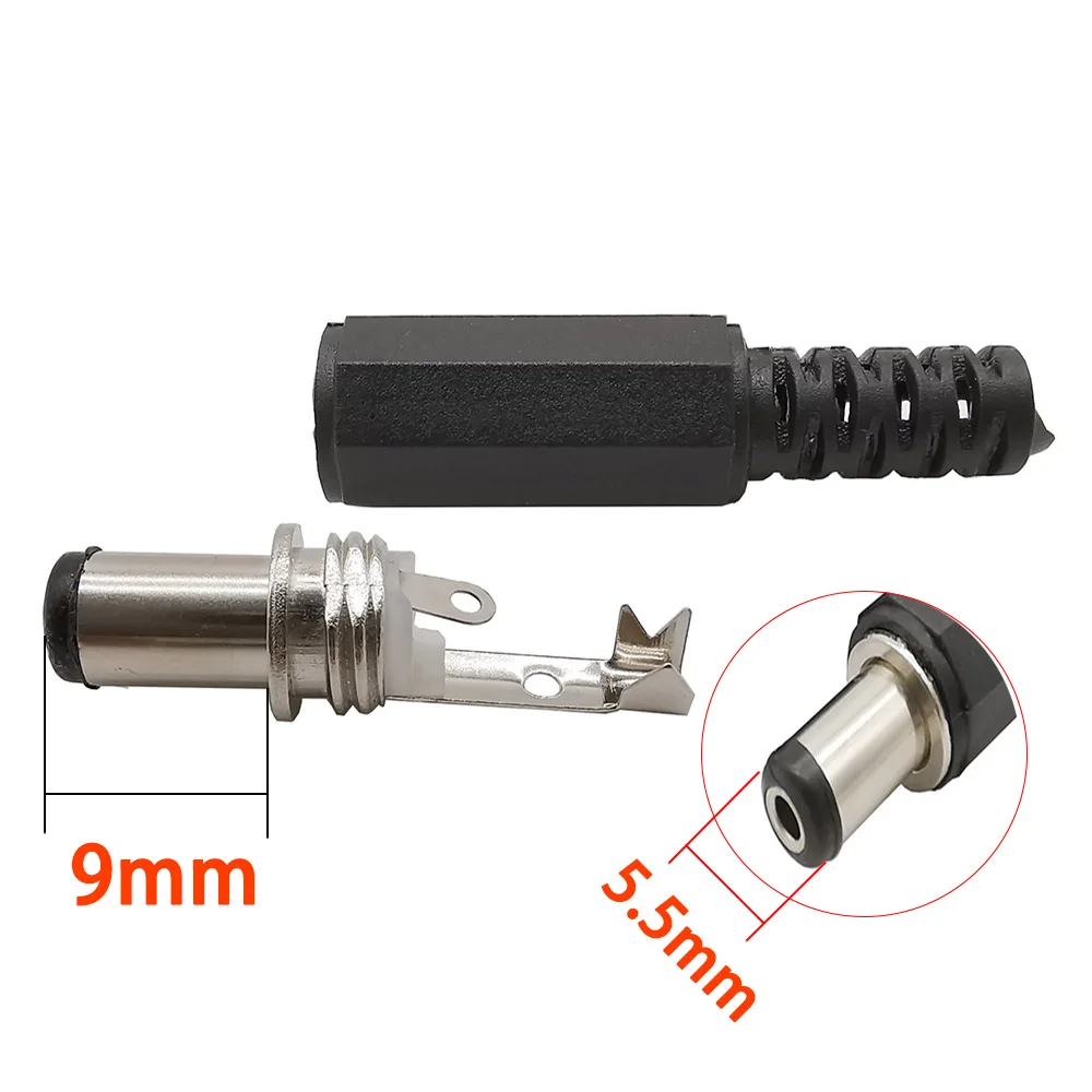 Enchufe de alimentación de CC, conector de cable de soldadura, 4,0/4,8*1,7mm, 3,5*1,3mm, 6,5*4,4mm, 5,5*2,1/2,5mm, adaptador de montaje, 10 unidades por lote - imagen 4