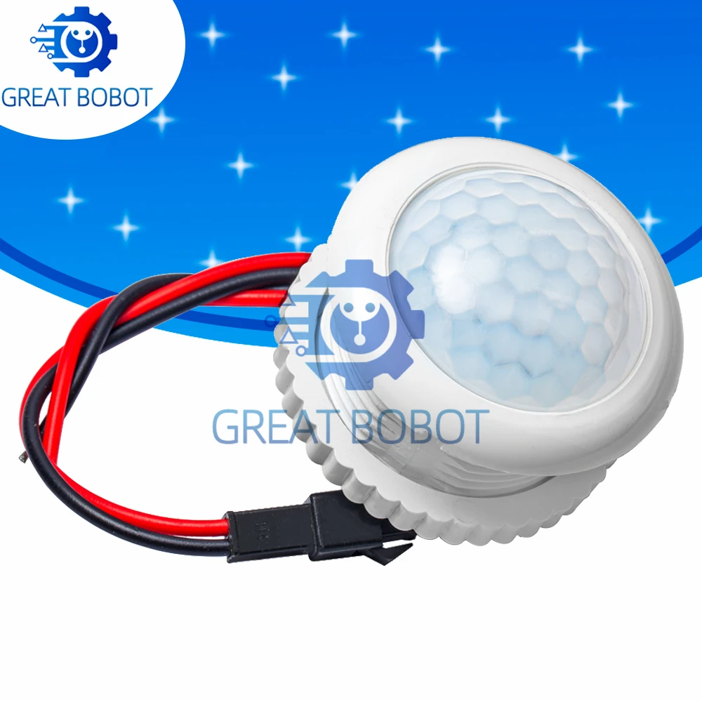 BS 220V 50HZ PIR IR lámpara de inducción humana infrarroja-interruptor de Control de luz luz de techo Sensor de movimiento encendido apagado 3-6m superior