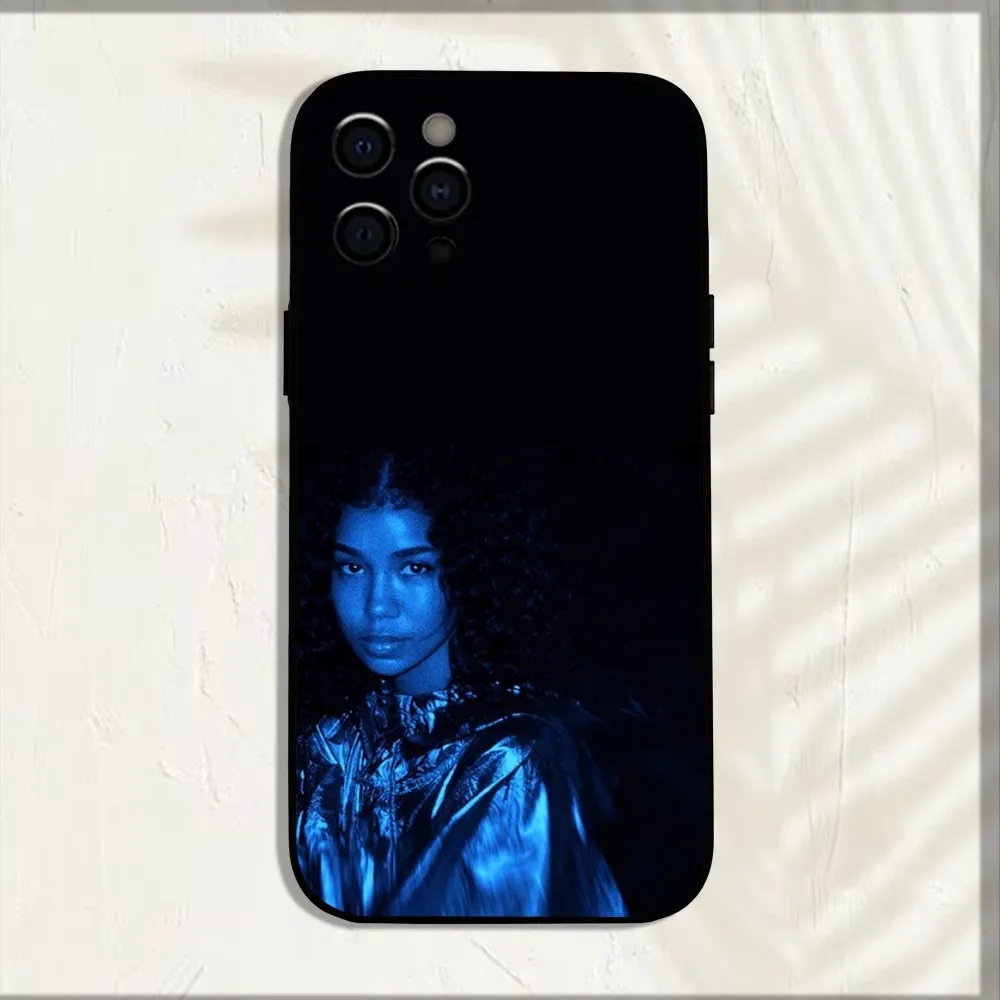 Singer j-jhene a-aiko funda de teléfono para iPhone 16,15,14,13,12,11,Pro,X,XS,Max,XR,Plus,Mini funda negra suave - imagen 4