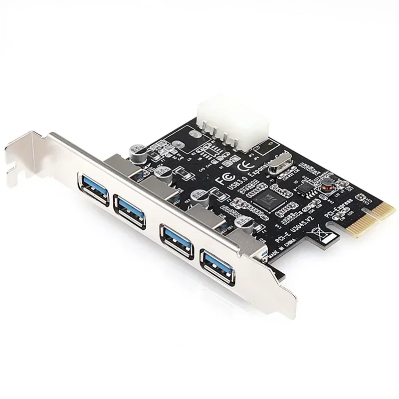 Tarjeta de expansión PCI-e USB 3.0 de 4 puertos, PCI express, adaptador de concentrador USB 3.0, controlador USB 3.0, PCIe express 1x - imagen 2