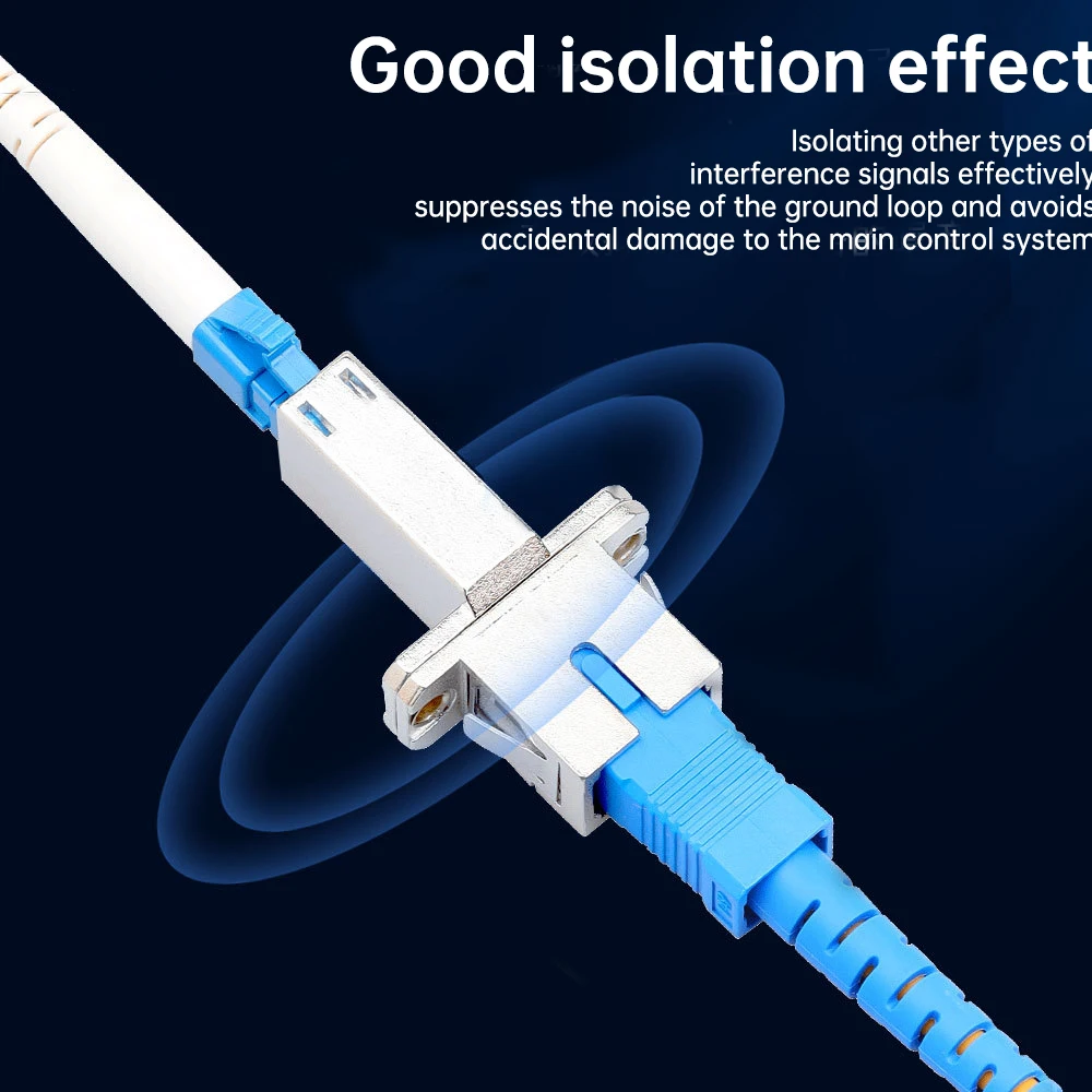 Adaptador Natalink SC a LC hembra UPC conector de fibra óptica híbrida Simplex adaptador de modo único de brida de fibra para acoplador FTTH - imagen 4