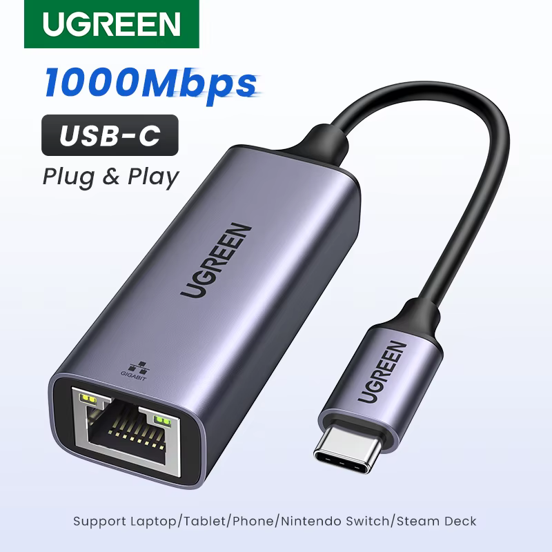 UGREEN Adaptador Ethernet USB-C Gigabit MacBook iPad - imagen 4