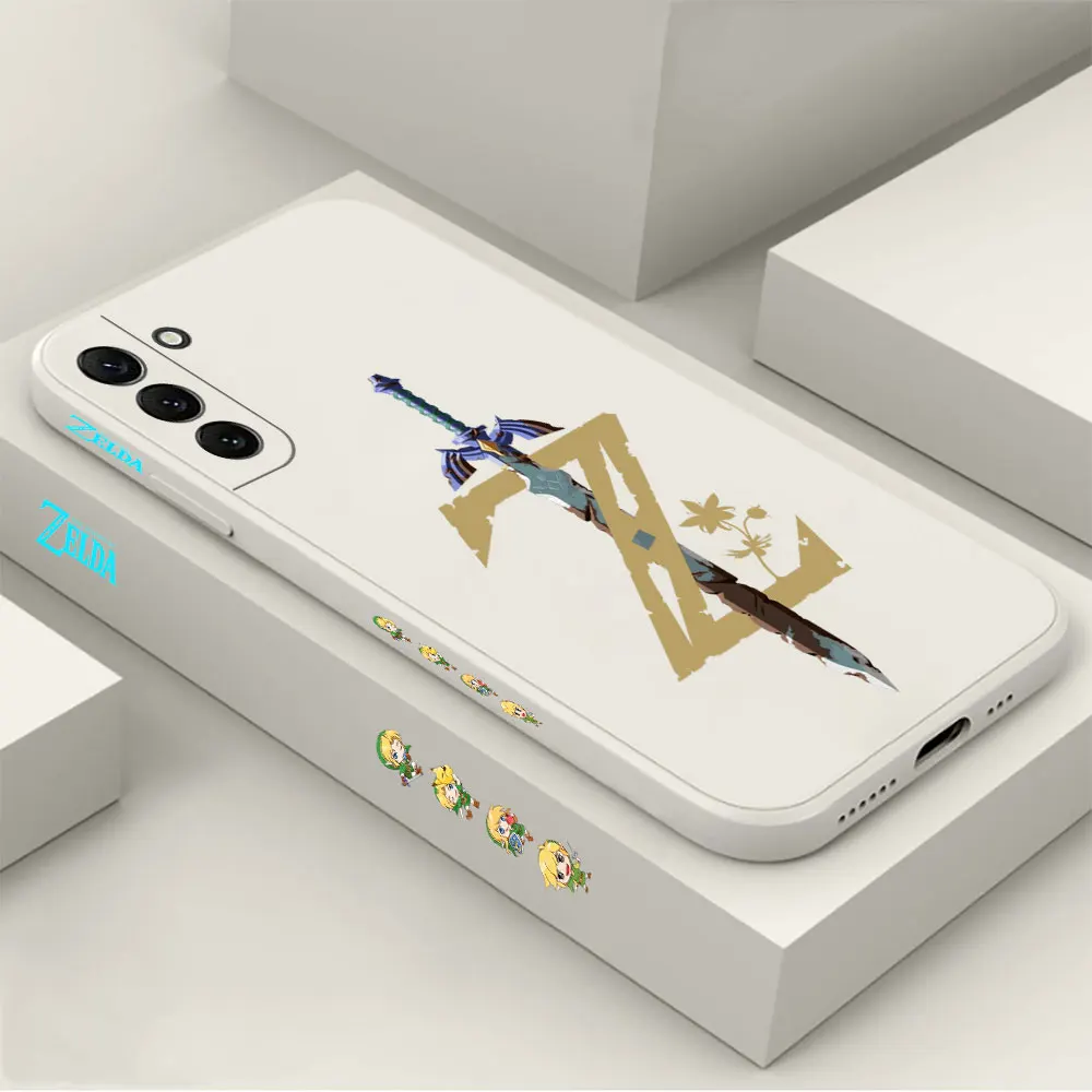The L-Legend Of Z-Zeldas Phone Case For Samsung Galaxy S24 S23 S22 S21 S20 Fe Ultra Plus 5G S11 S10 S10E S9 Plus Liquid Cover - imagen 2