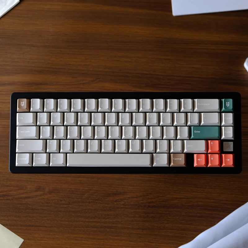 GMK-Juego de teclas de Material moderno, tapas de llave subcama con tinte PBT, perfil de cereza, a prueba de luz, para interruptor MX 68, 75, 87, 96, 980, Alice, 1 Juego - imagen 4