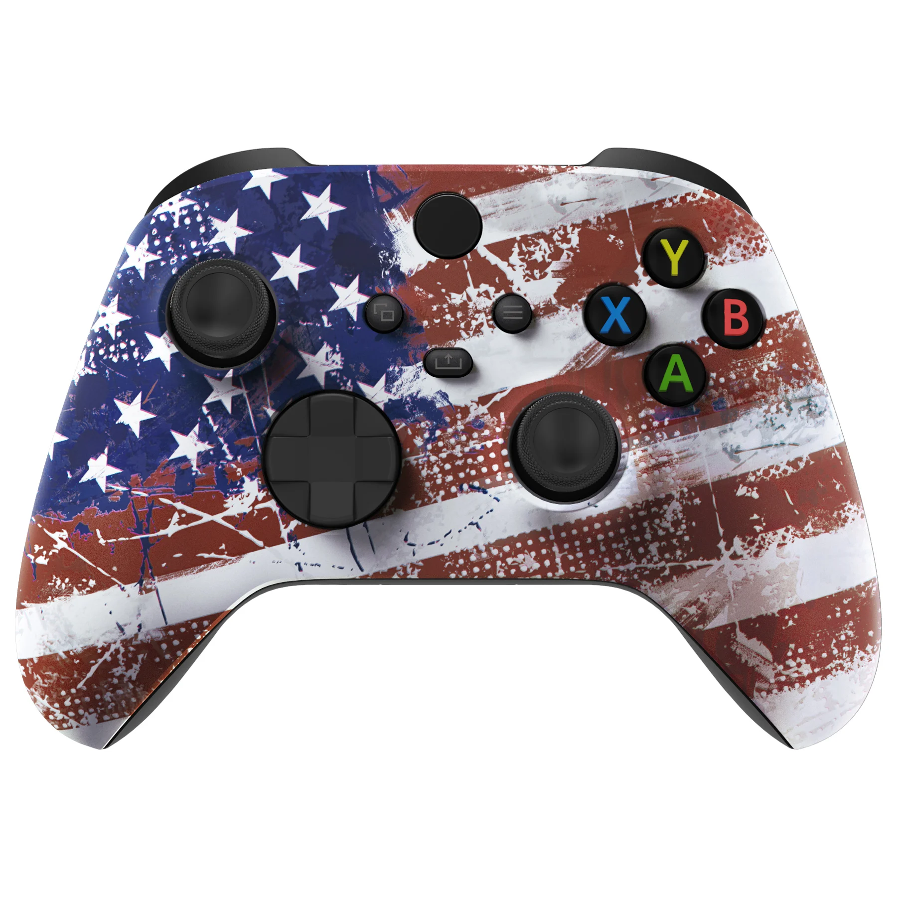 eXtremeRate Soft Touch Grip Carcasa frontal Placa frontal para controlador Xbox Series X/S (Xbox Core) - Serie Flag - imagen 2