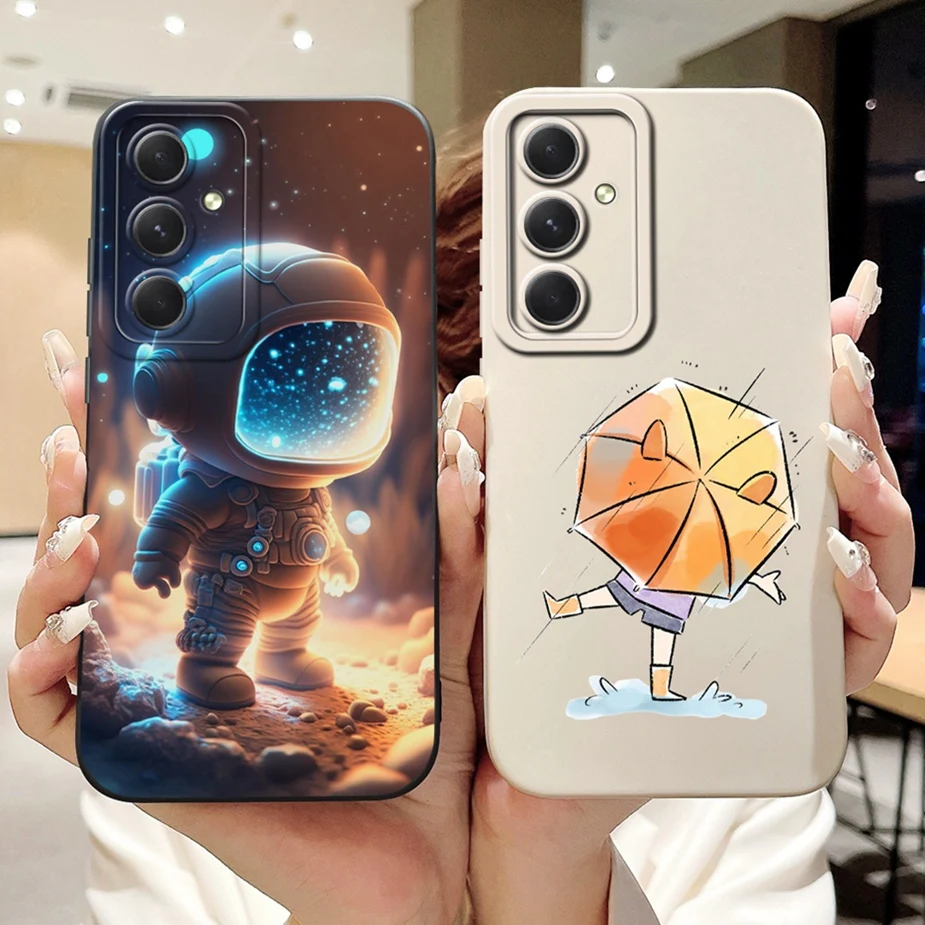 Para Samsung Galaxy S24 FE funda SM-S721B cubierta pintada de caramelo de lujo funda de teléfono de protección completa para Samsung S24 FE S24FE bolsas suaves - imagen 3