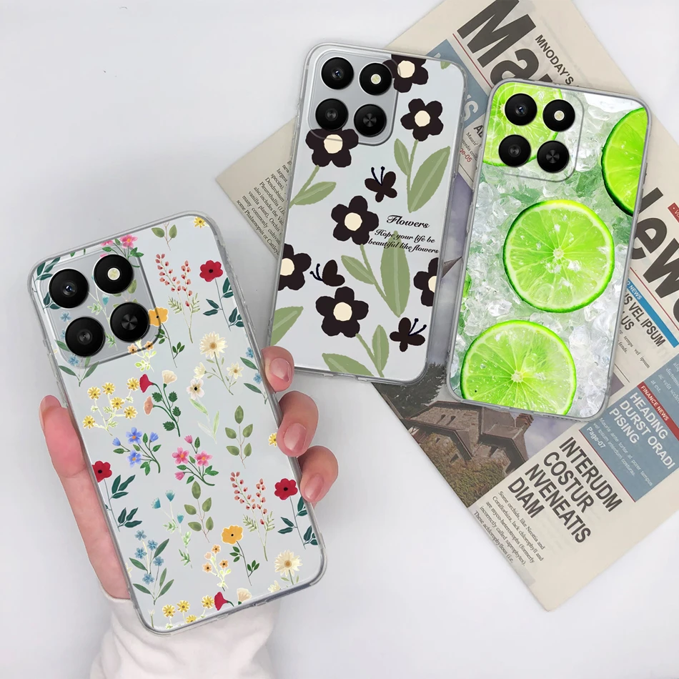 Para Honor 400 funda de teléfono inteligente patrones de chica encantadora suave delgada TPU transparente carcasa de silicona para Honor 400 funda inteligente a prueba de golpes - imagen 3