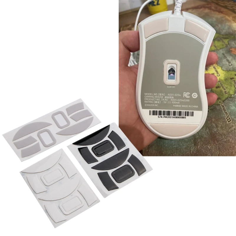 Pegatinas para patines ratón F3KE, repuesto patas ratón para Razer DeathAdder Essential