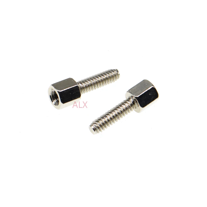 20 juegos de tornillos espaciadores de cabeza hexagonal de 5 + 10MM con tuerca espaciador de apagado 5MM + 10MM para conector serial D-Sub VGA DB9 DB15 DB25 RS232 COM - imagen 2